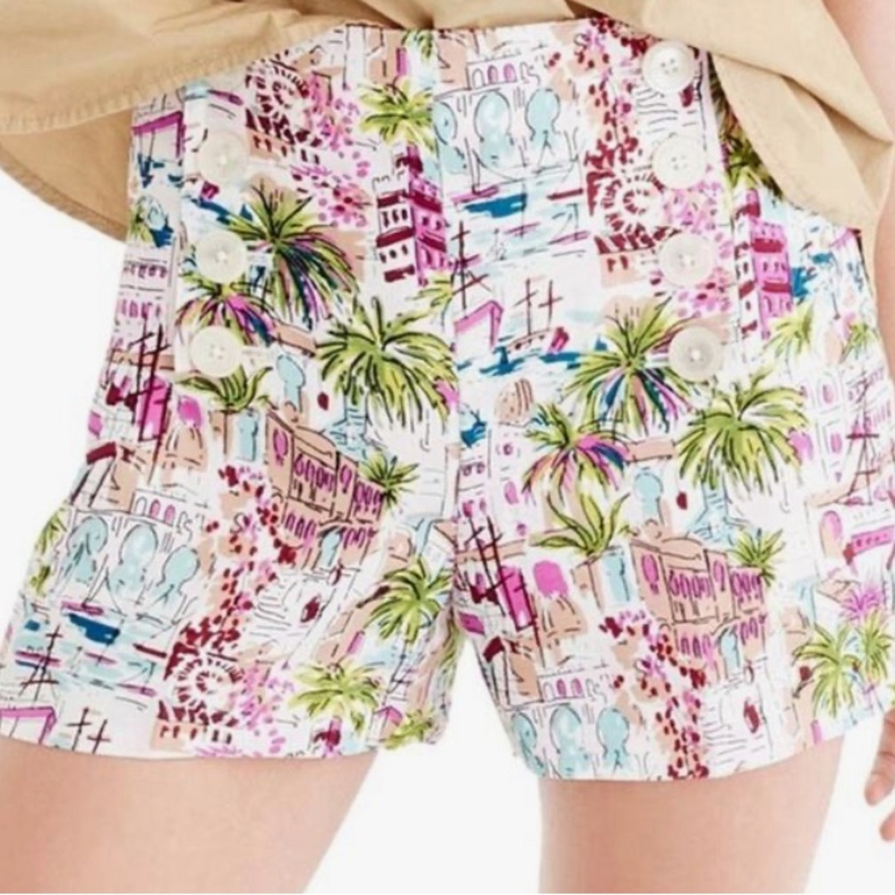 J. Crew High Waist Sailor Shorts